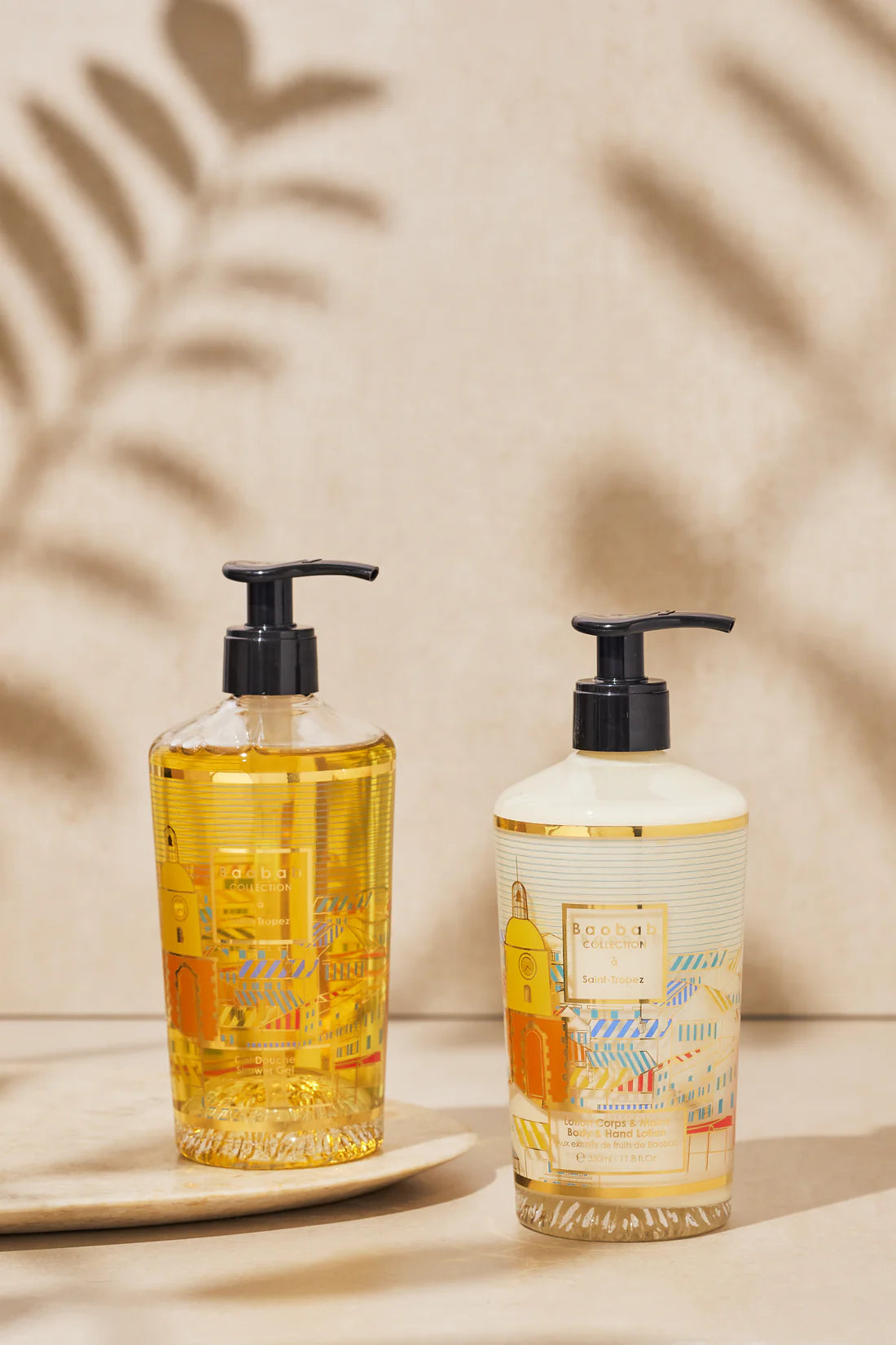 Coffret cadeau - St Tropez - Lotion corps & mains et gel lavant mains - BAOBAB