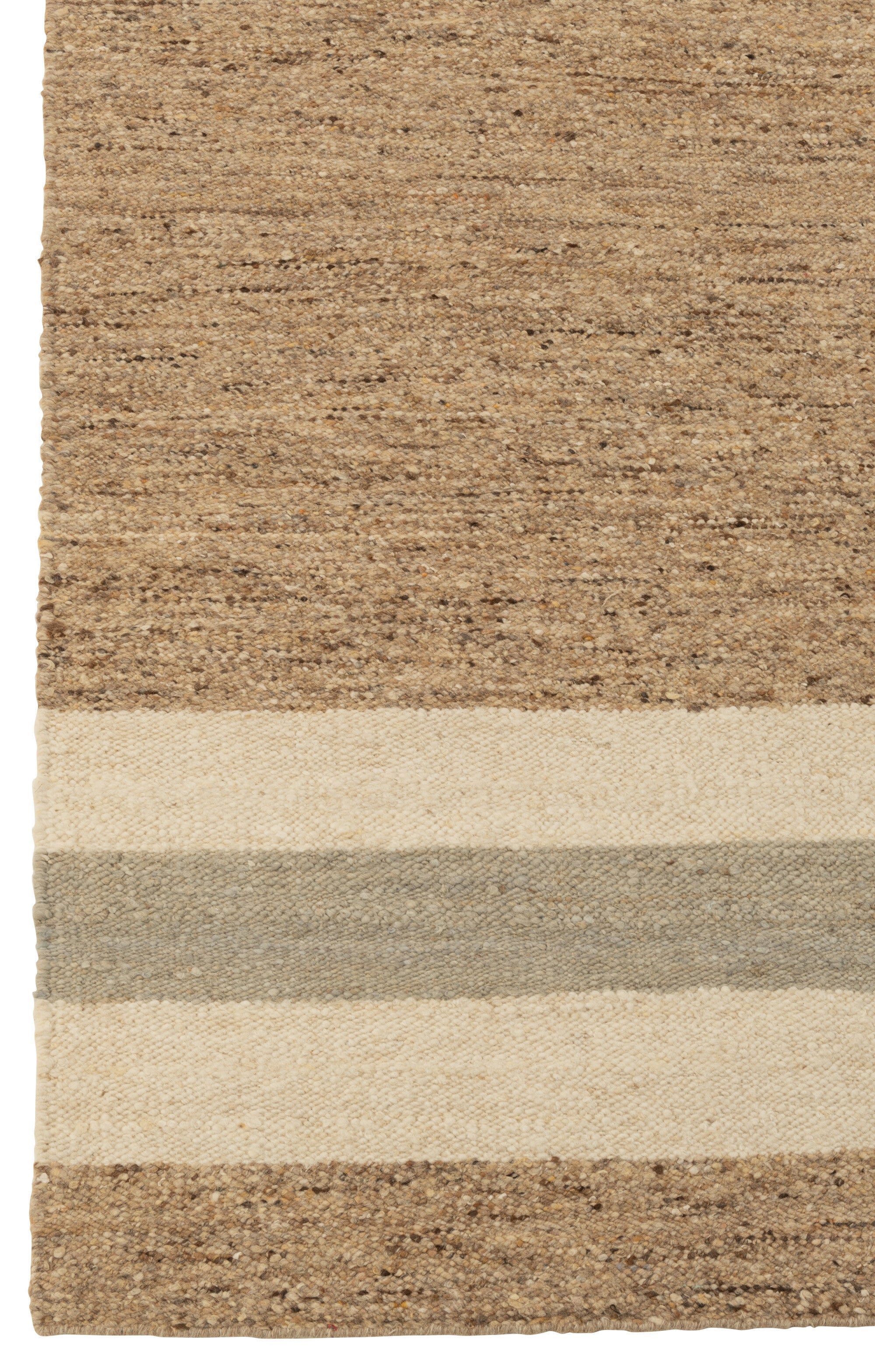 Tapis Moucheté Rayures Laine Mix 300x200cm