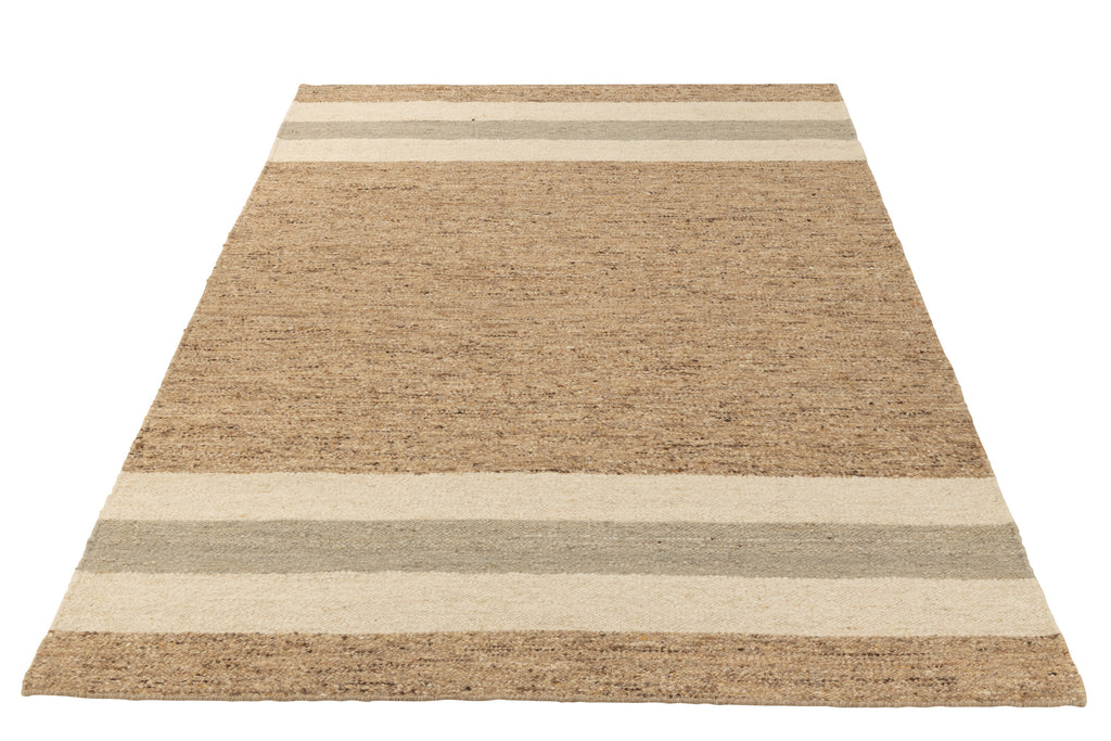 Tapis Moucheté Rayures Laine Mix 300x200cm