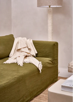 LAMA-PLAID LAINE AGNEAU/COTON