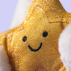 CREAM BUNNY WITH STAR - JELLYCAT