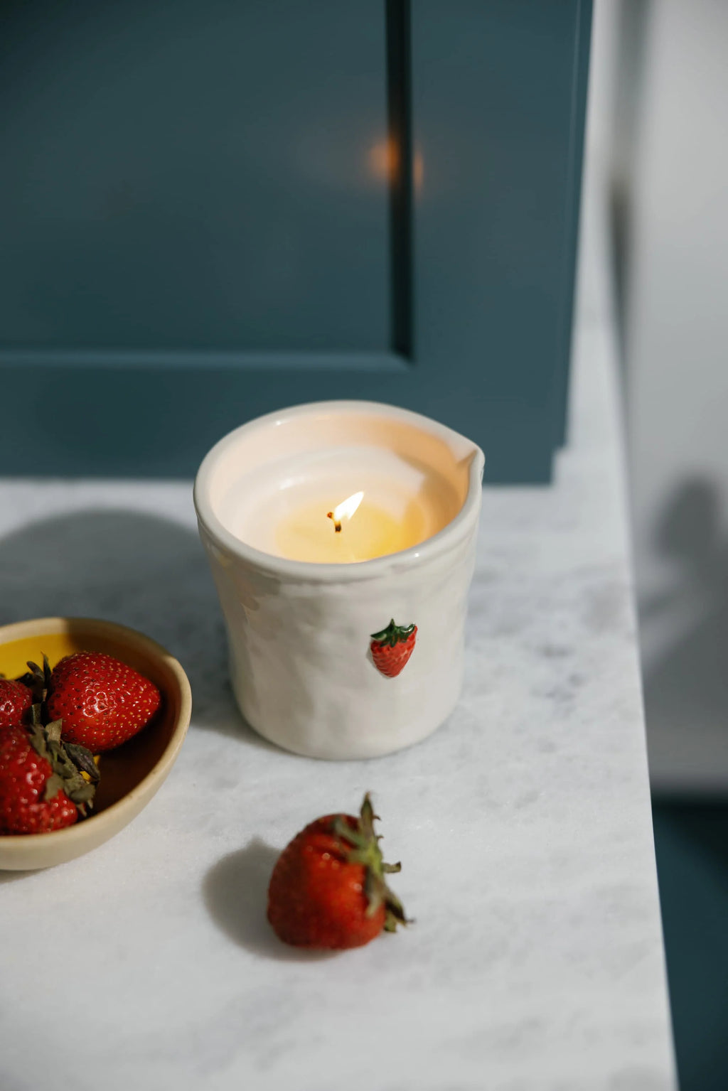 BISTRO CERAMIC CANDLE  FRAISE