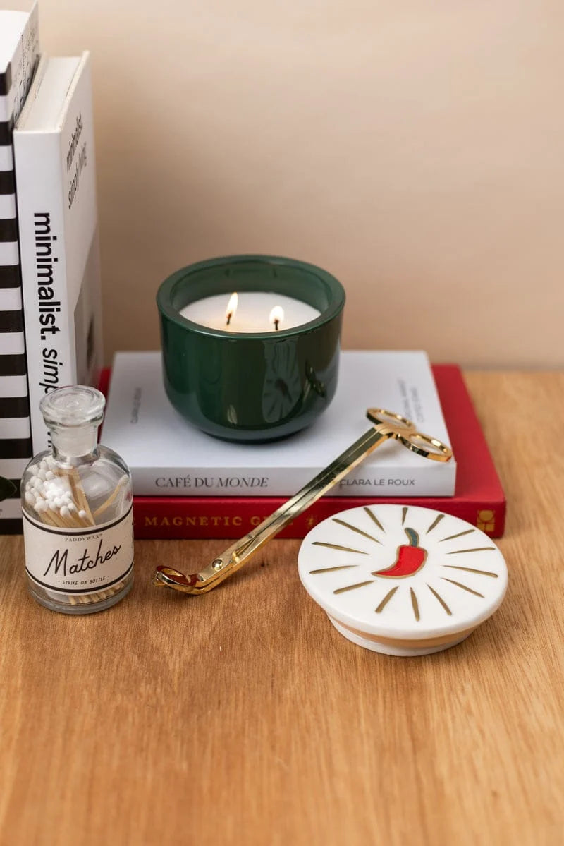 CANDLE CHILI CERAMIC PEPPER ET MANGO