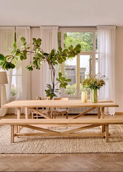 FRENCH FARM - table chêne -280x100x76cm