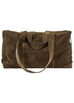 SAC WEEK END CUIR TAUPE