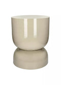 MIMEA IVOIRE - TABOURET FER 36x46