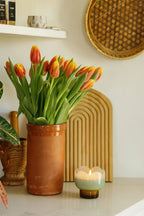 TULIP BLUE AND OCHRE WISTERIA ET WILLOW