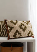 Coussin Bi-Matières Abby Croix – 40x60cm