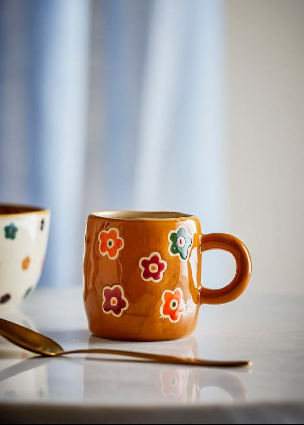 TASSE ADDY MARRON GRÈS