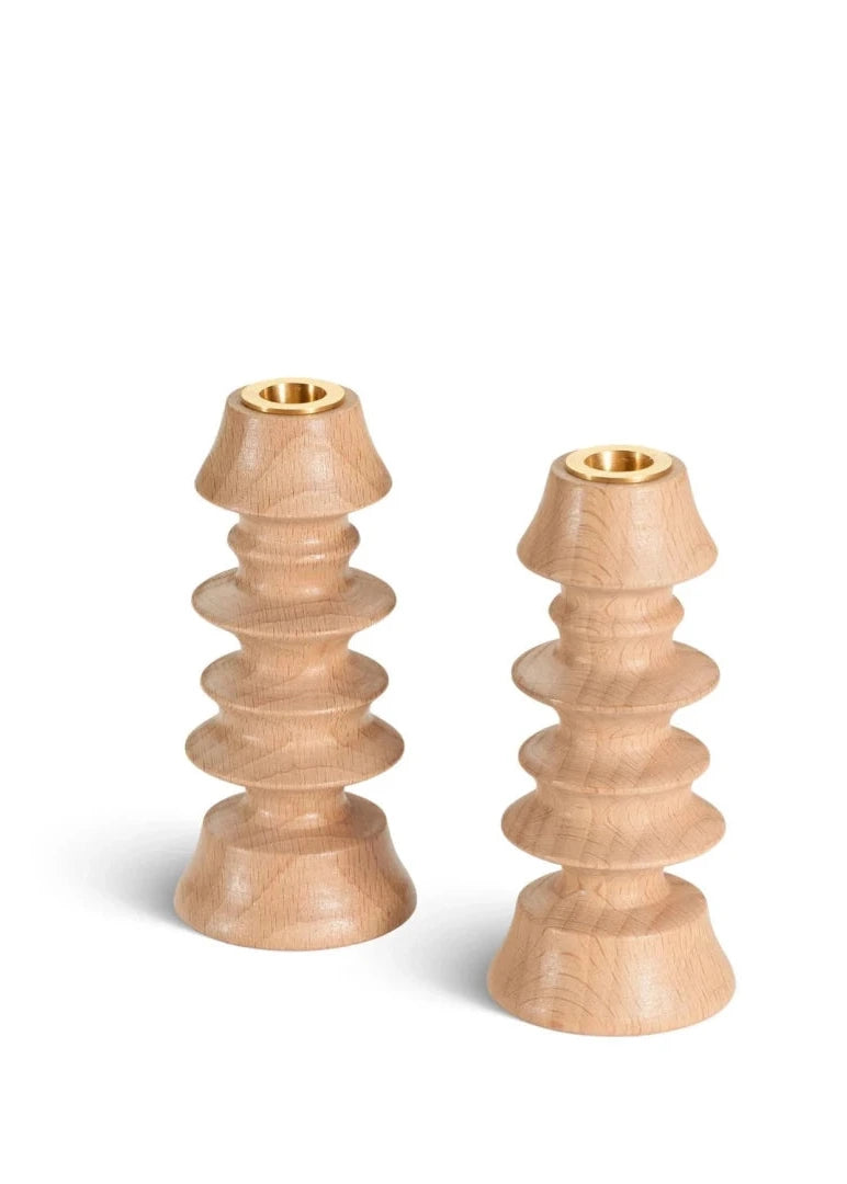 BOUGEOIR PAGODE NATUREL