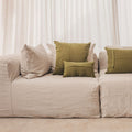 Coussin Hector Kaki – 40x60cm