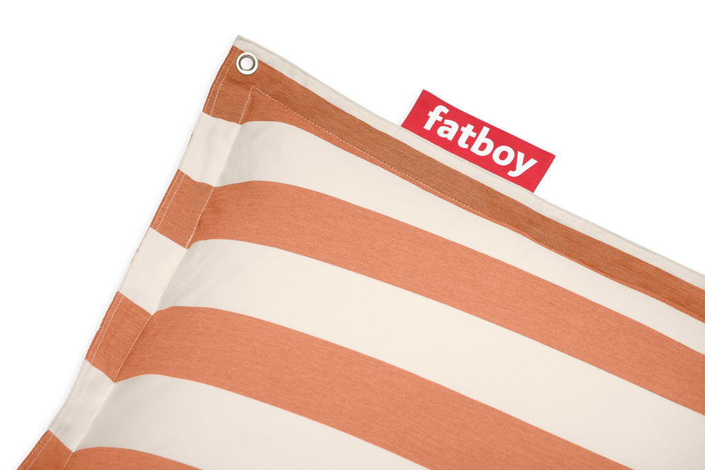 Coussin Outdoor Stripe Orange Crème