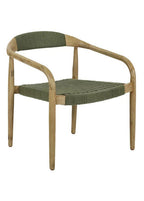 MIRA- FAUTEUIL LOUNGE BOIS ACACIA VERT
