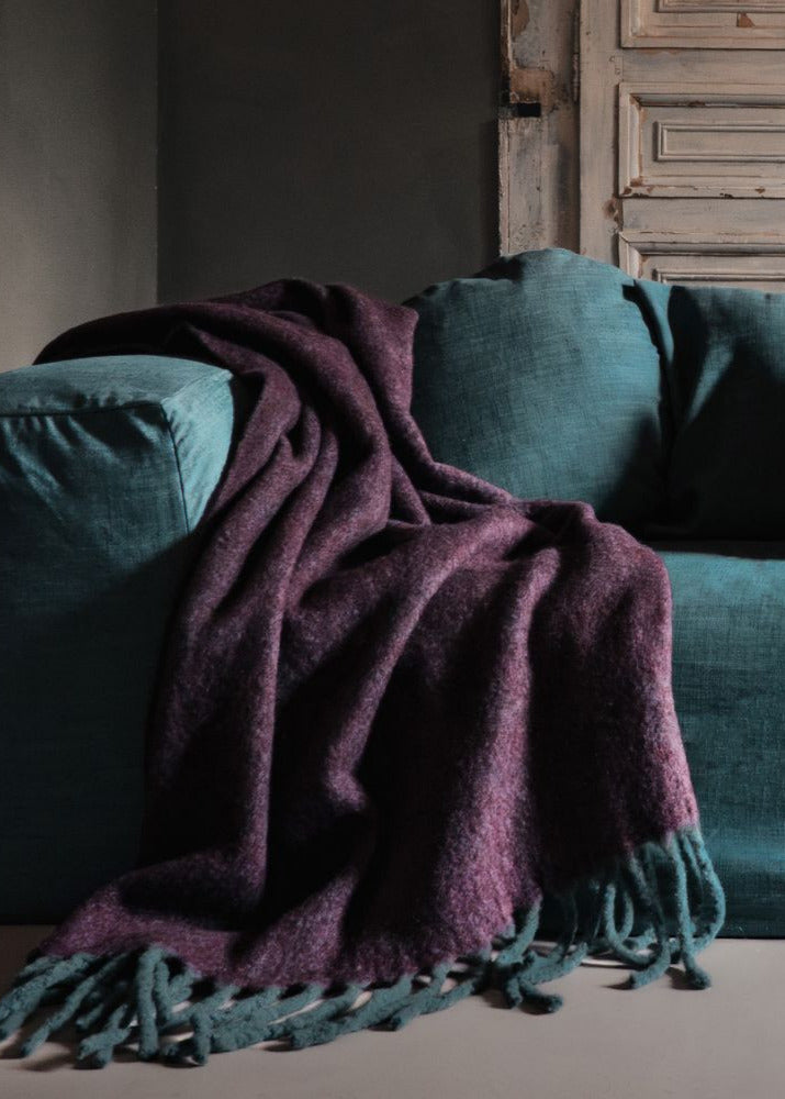 Plaid Prune Chiné – 125x200cm