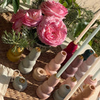 SET 3 BOUGEOIR BOIS NATUREL