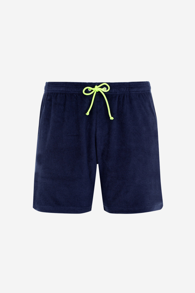 Short Bleu nuit en éponge