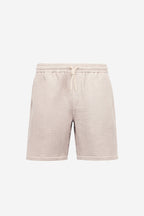 Short beige en nid d'abeille