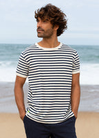 T-shirt Rayé en éponge